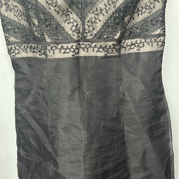 Vintage Ann Taylor Silk Shift Black Mini Dress size 0 petite - Picture 6 of 10